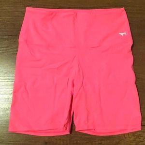 Victoria's Secret Pink | Yoga Bike Shorts Size Med. New. Bright Pink Color.
